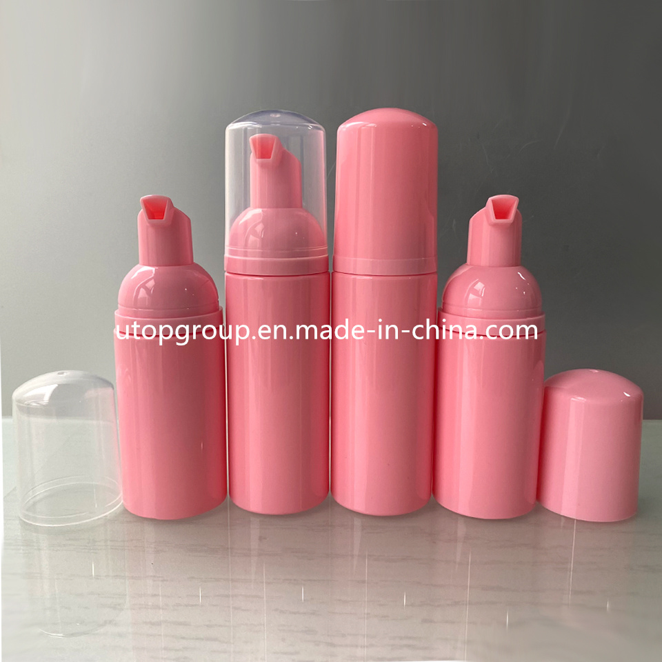 Wholesale 30ml 50ml 60ml Pet Pink Black Plastic Foam Cosmetic Shampoo Bottles Customized Logo Serum with Pump Facial Cleanser