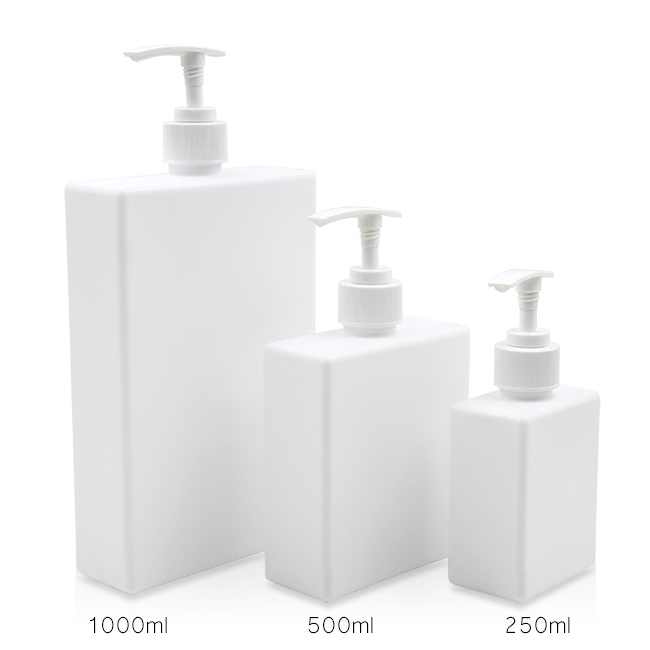 8oz 16oz 32oz HDPE Matte Finished Flat Tanning Oil Lotion Plastic Bottle for Skincare Packaging