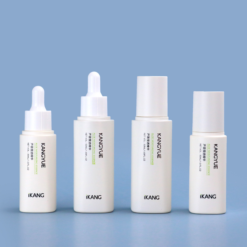 PETG Press Lotion Thick-Wall Cosmetic Set Face Cream Jar Toner Essence Dropper Plastic Bottle