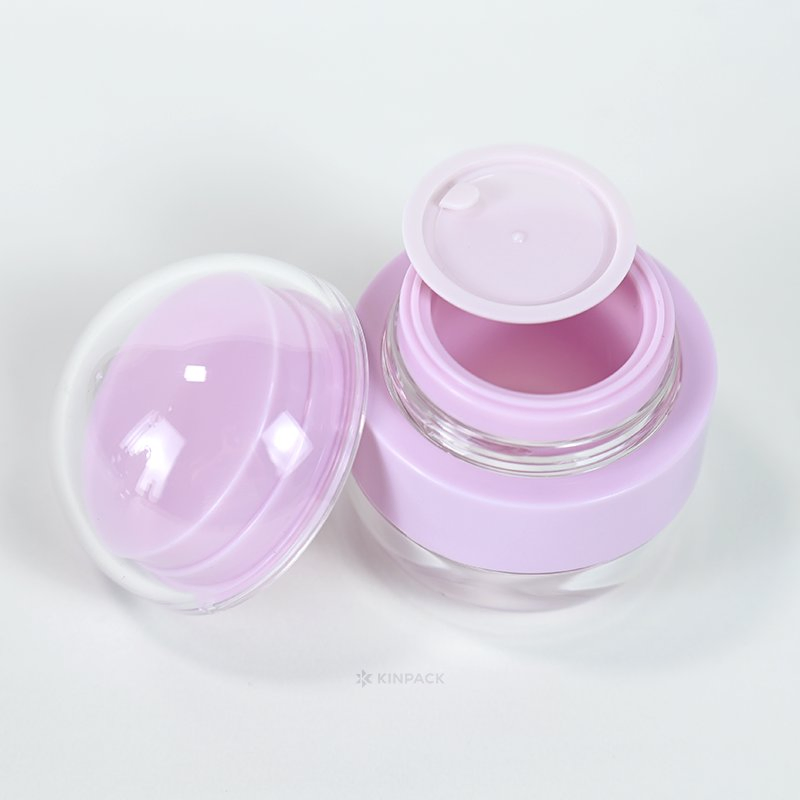 Custom Color New Design 30ml 50ml Acrylic Cosmetic Replaceable Refillable Plastic Airless Pump Bottle for Hair Treatment