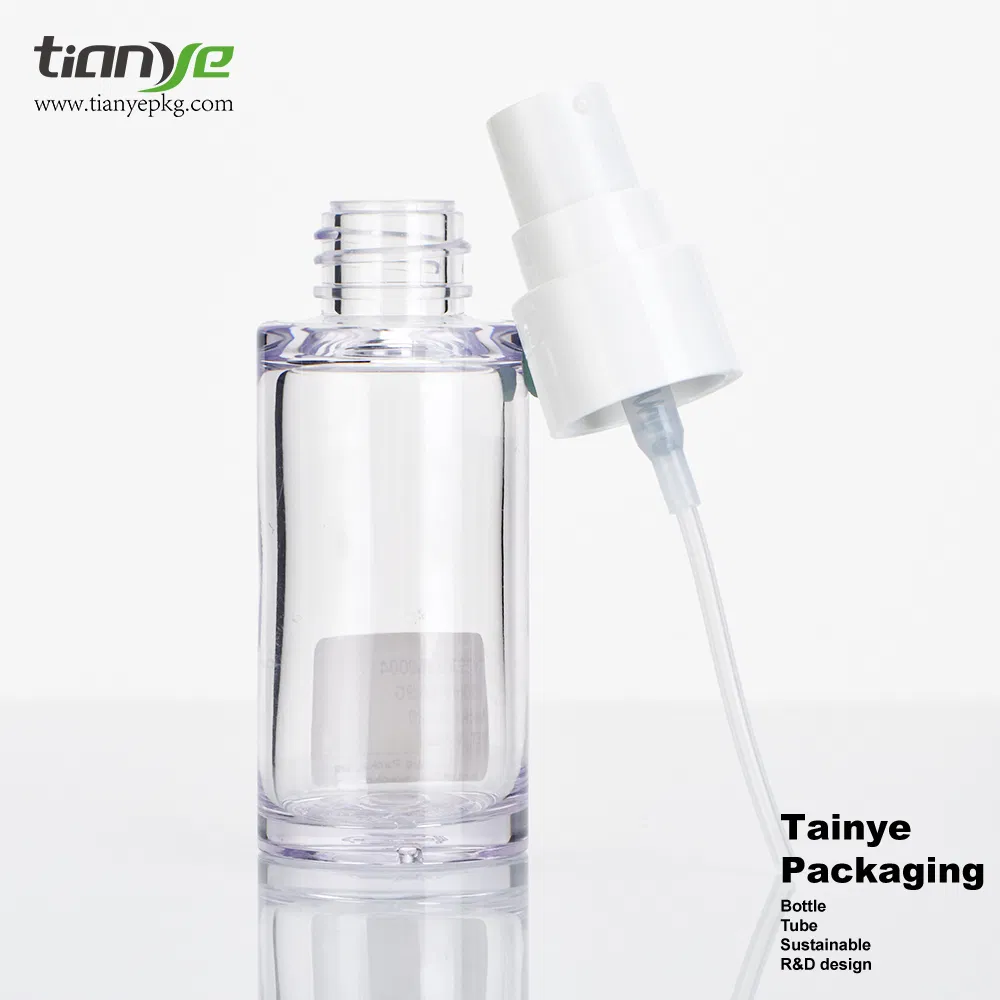 30ml Pet Clear Exquisite Cylinder Exquisite Perfume Serum Cosmetic Packaging Sprayer Bottle