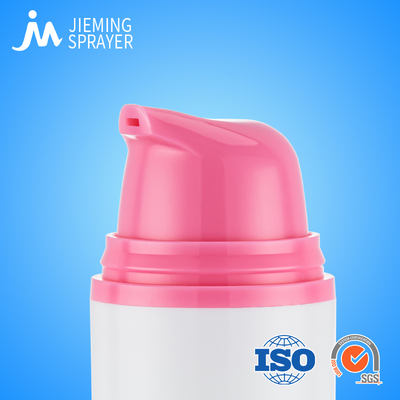 Pink Color 15ml 30ml 50ml Empty Plastic Airless Pump Bottles