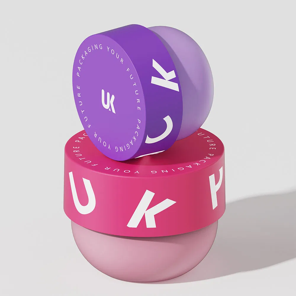 Ukpack Plastic PP Material Cosmetic Skin Care Plastic Body Scrub Jar Face Cream Jars for Body Butter Lotion Hair Conditioner Eye Cream