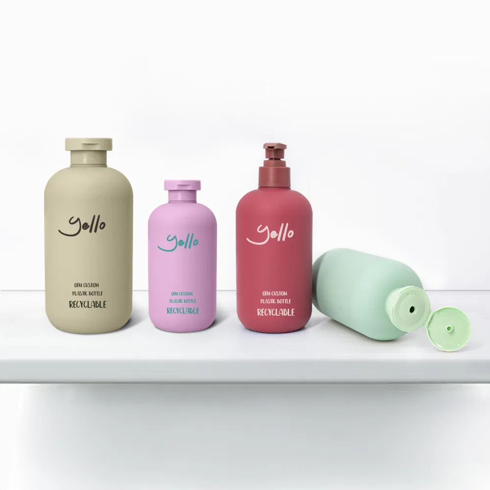 Wholesale China Manufacturer Luxury Cosmetic Packaging HDPE Travel Refillable Empty Pump Shampoo Conditioner Body Lotion Bottles for Shower Gel Hair Conditioner