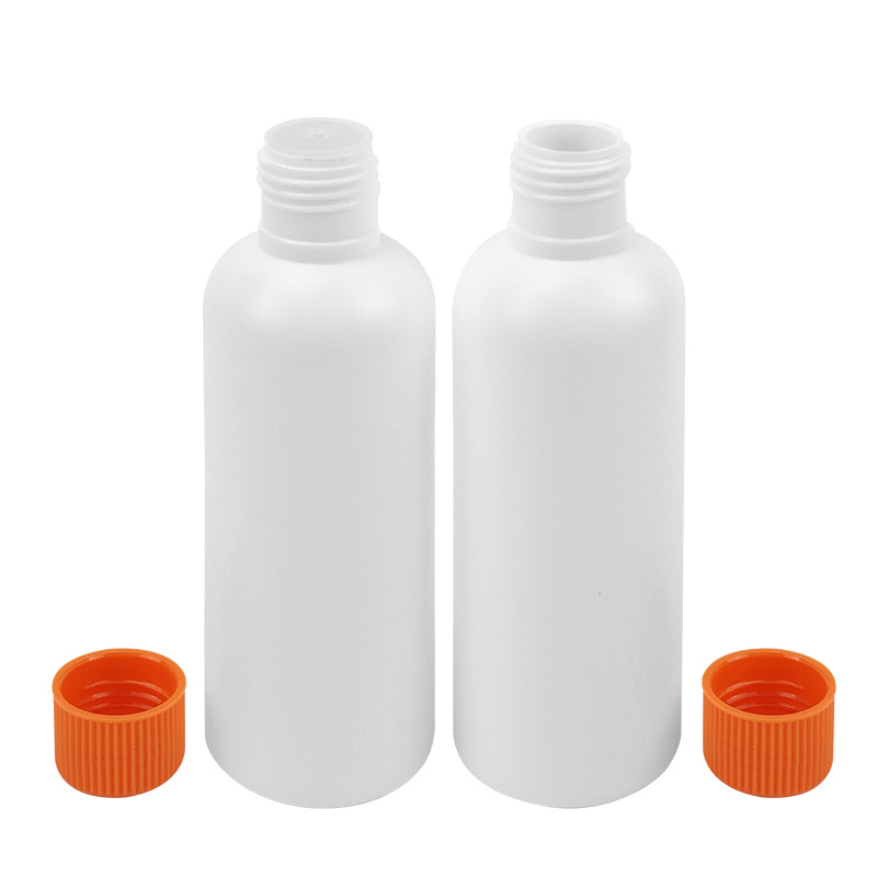 Wholesale 90ml Flat Shoulder Frosted HDPE Shampoo Lotion Bottles with Screw Cap