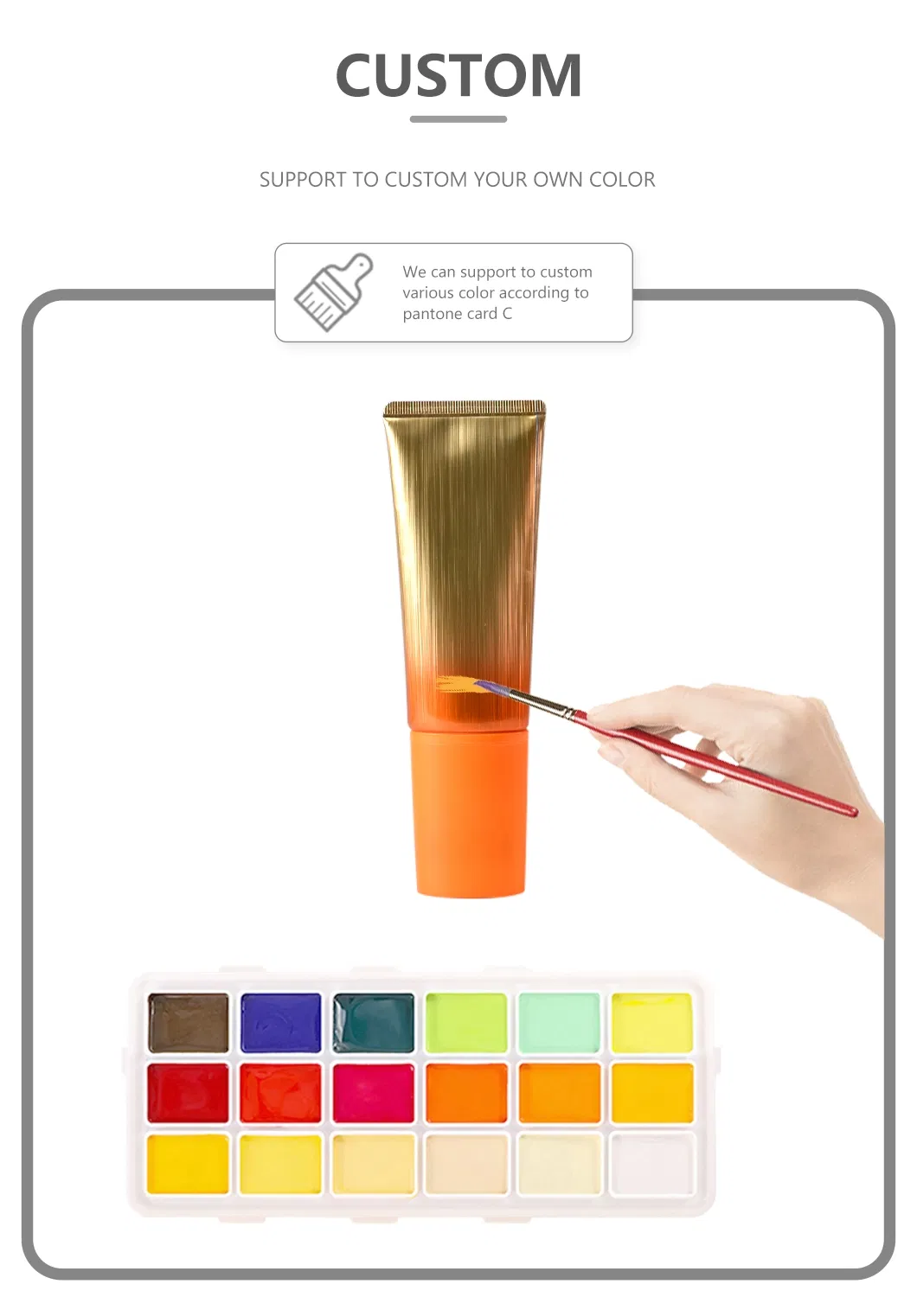 Oval Squeeze Cosmetic Packaging