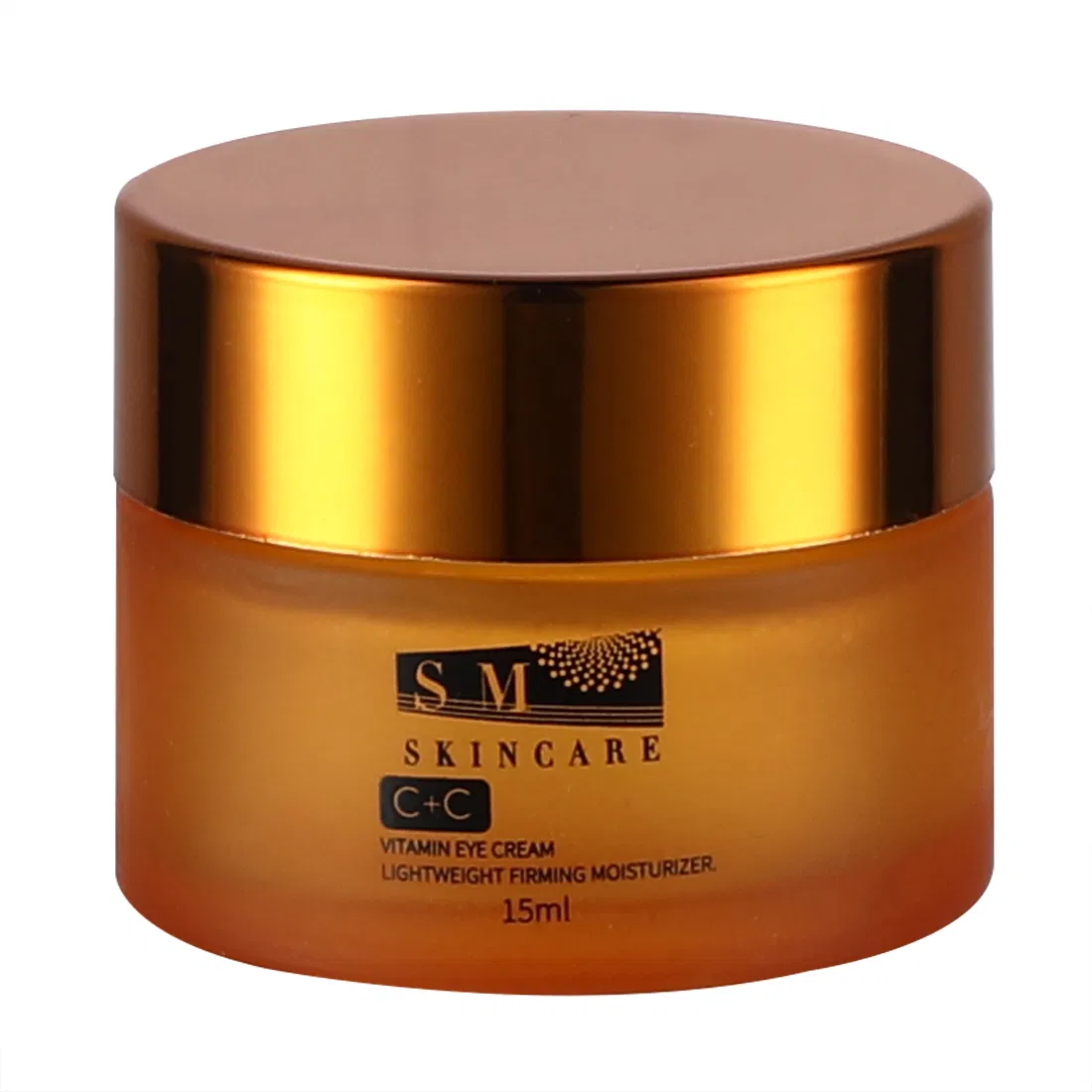 Manufacturer Customization 30g 50g Cosmetic Container Facewash Lotion Cream Jar Acrylic Double Wall with Gold Aluminum Lids Caps