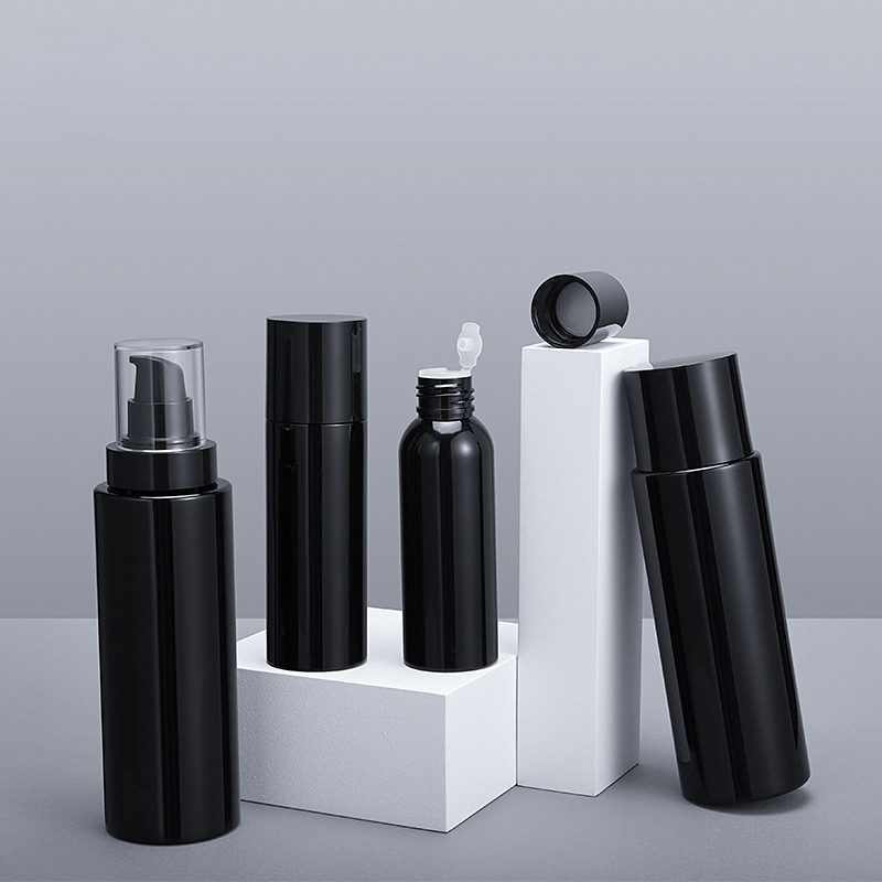 Wholesale Low MOQ 50ml 120ml 200ml Sustainable Treatment Essential Oil Pump Bottles Cosmetic Compact Packaging Plastic Container Package Bottle for Serum
