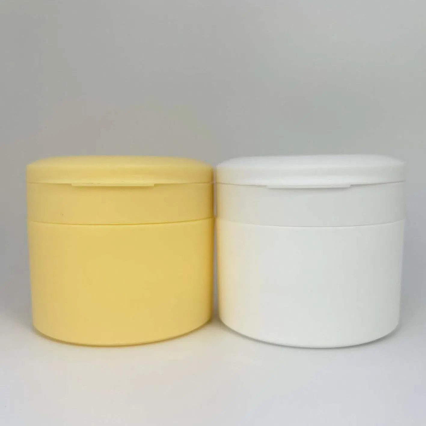 50g PP Plastic Cosmetic Makeup Remover Container Hair Mask Bottle Scrub Cream Jar with Scraper Spoon