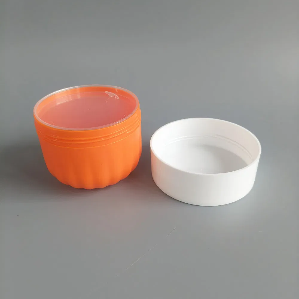 Big Size 500ml Double Wall Plastic Cosmetic Cream PP Jar with Screw Top for Hair Treatment Mask