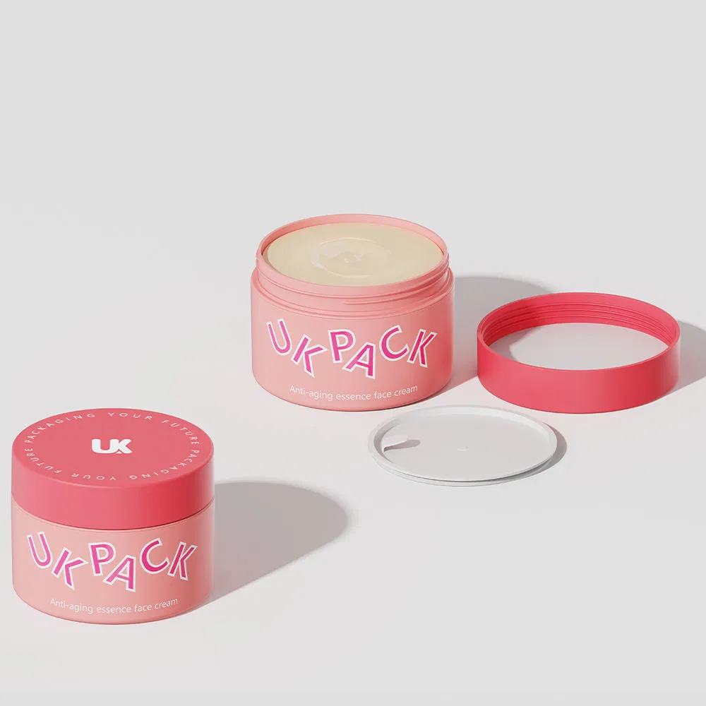 Matte Finish Double Wall Cream Jars 50ml 250ml Screw Top Plastic PP Cosmetic Container Facial Cleanser Skin Care Eye Cream Cosmetics Packaging for Body Butter