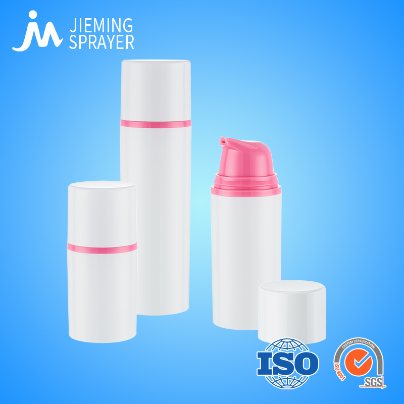 Pink Color 15ml 30ml 50ml Empty Plastic Airless Pump Bottles