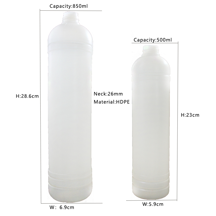 500ml 850ml HDPE Soft Touch Body Wash Packaging Squeeze Lotion Shampoo Plastic Bottle with Disc Top Cap
