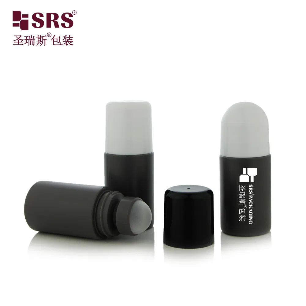 Men Use Black SRS Roll On 60ml PP PCR Empty Deo Stick Container