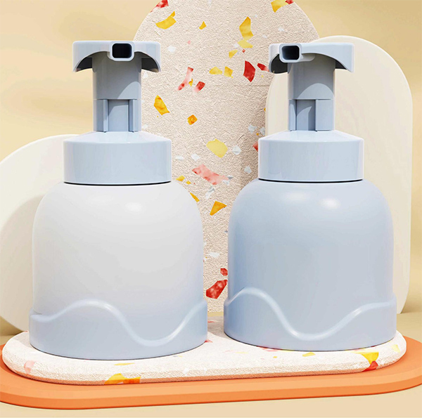 Custom Eco Friendly 250ml 300ml HDPE Green Squeeze Plastic Pump Shampoo Body Lotion Bottle