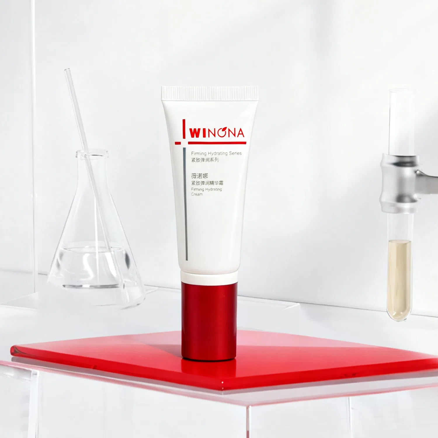 40g Empty Pump Head Skincare Customized Cosmetic Packaging Plastic Squeeze Tube