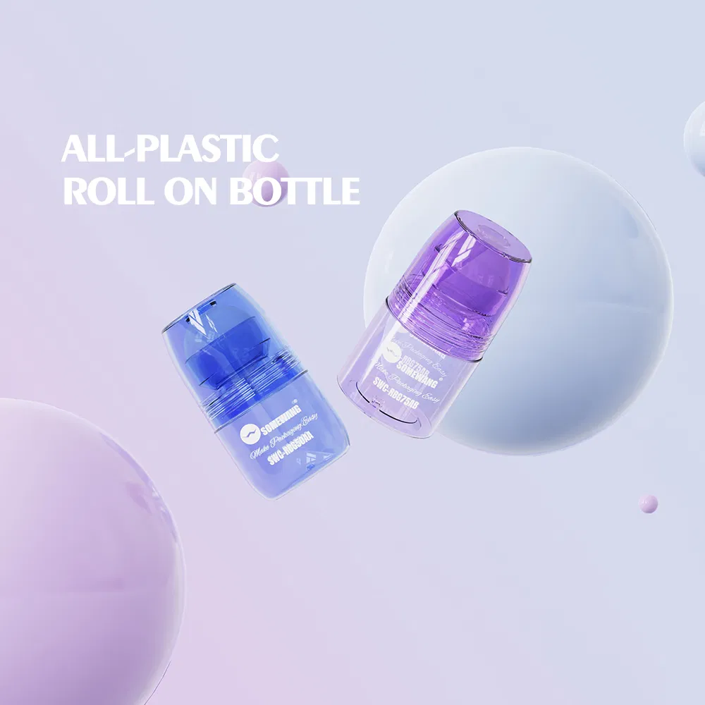 Somewang PETG Roll on Bottle Body Perfume Deodorant Container