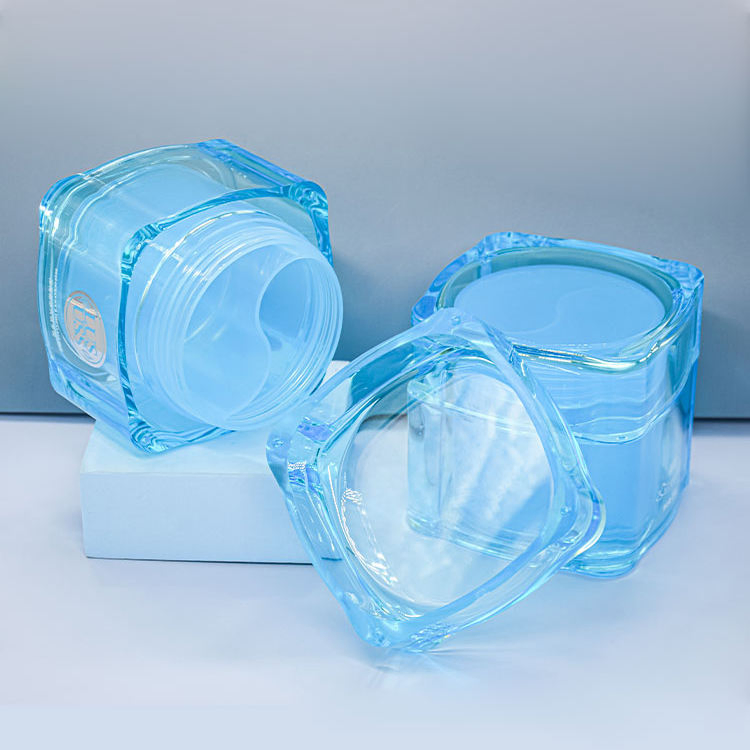 Unique Cute Luxury Refillable 8oz Empty Skincare 140g Double Wall Plastic Acrylic Face Jar Creamlotion Cosmetic Jar