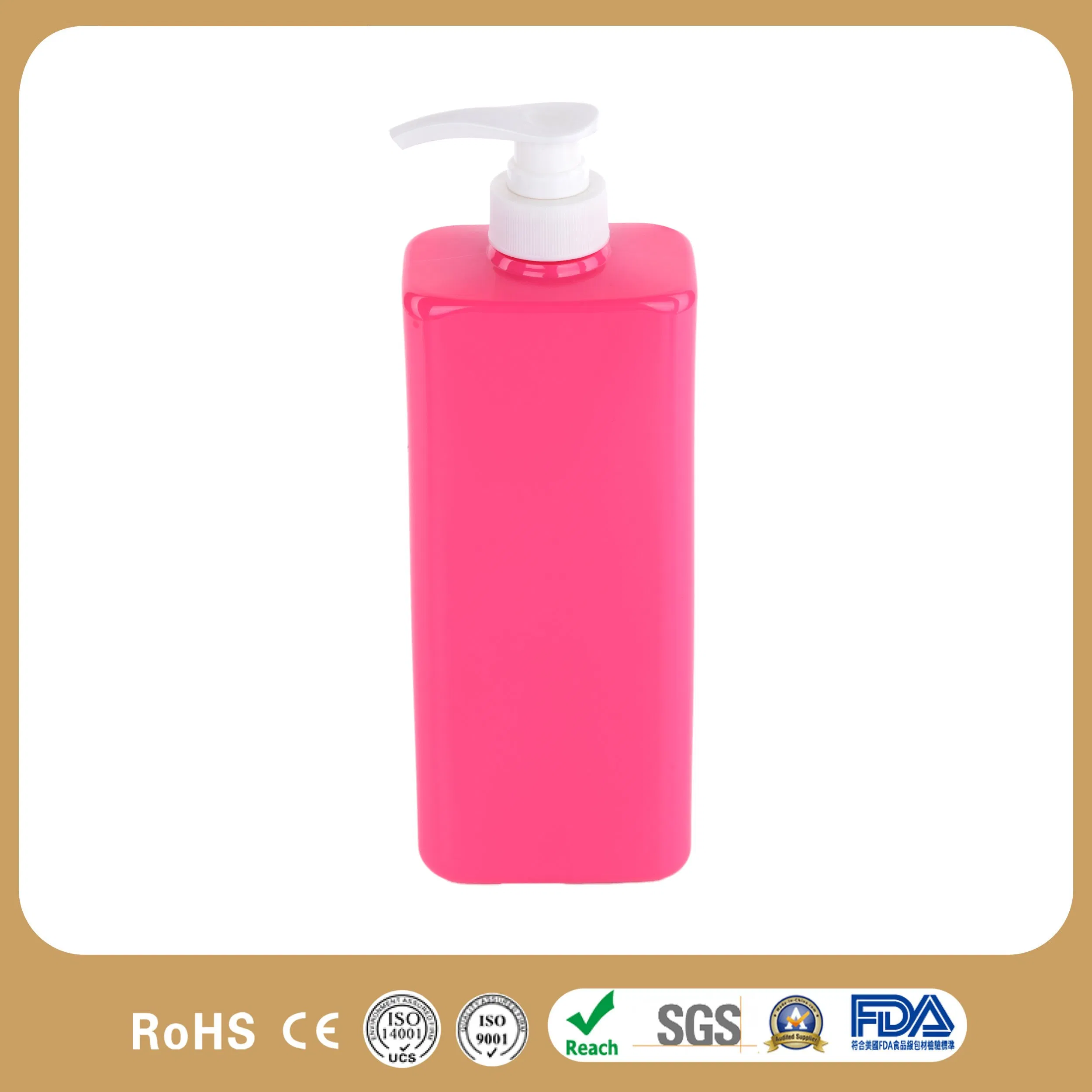 1L HDPE Lotion Shower Empty Clear Packaging Plastic Shampoo Bottle
