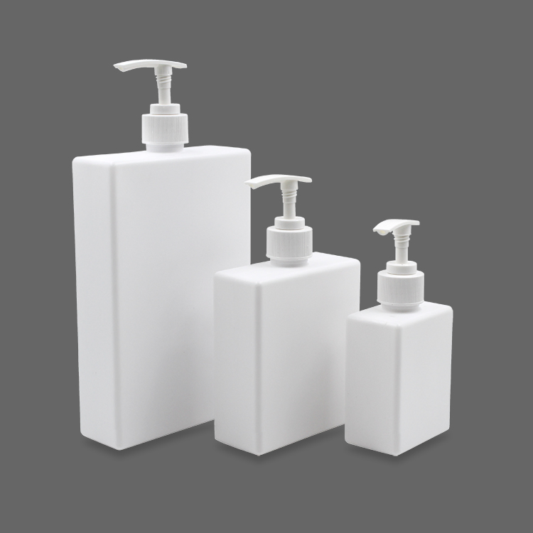 8oz 16oz 32oz HDPE Matte Finished Flat Tanning Oil Lotion Plastic Bottle for Skincare Packaging