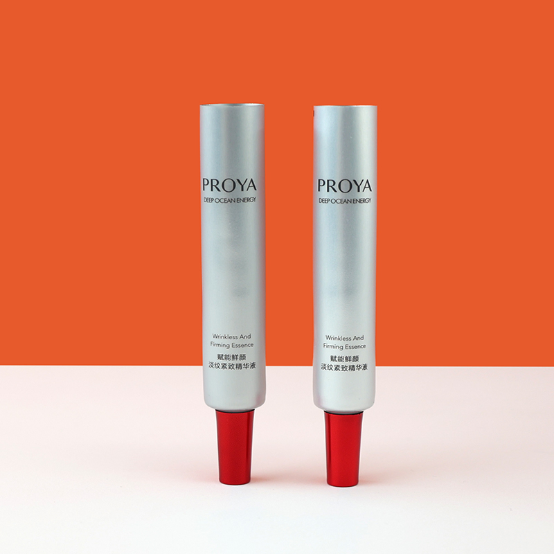 Custom Soft Plastic Packaging PE Eye Cream Sunscreen Gel Long Nozzle Tube with Plug Custom Empty Squeeze Tube for Lotions