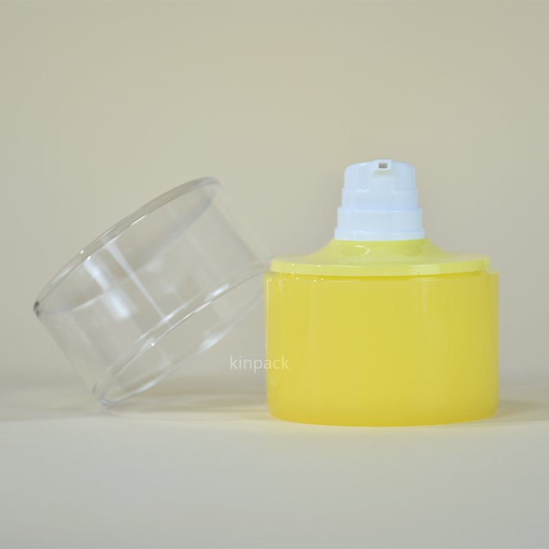 Kinpack Luxury Double Wall 50ml Empty Airless Pump Jar Refillable Acrylic Cosmetic Cream Jar