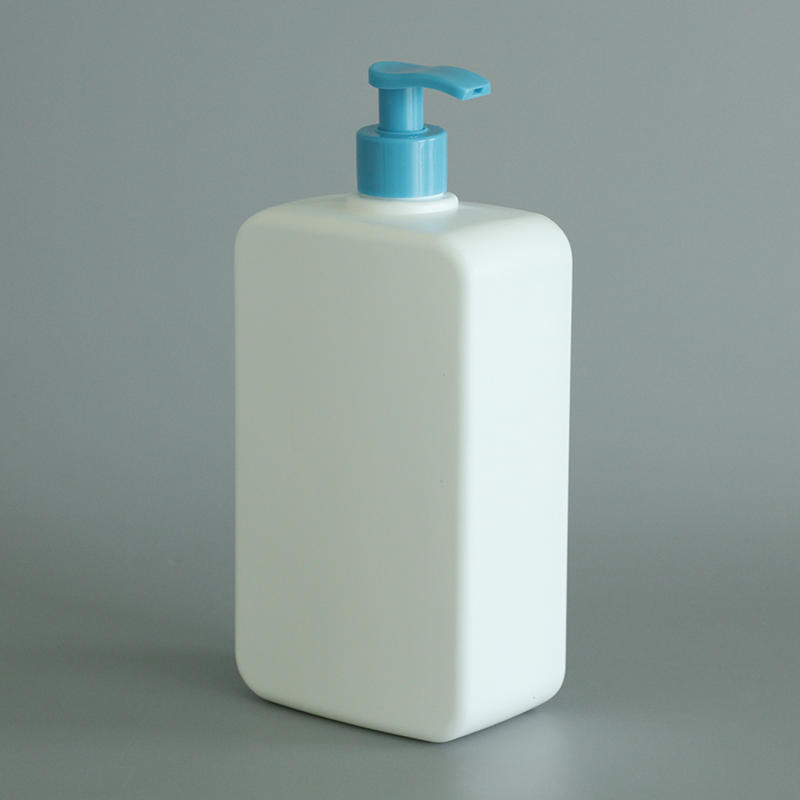 250ml 310ml 500ml 1000ml HDPE Custom Eco PCR Plastic Bottle Square Mist Spray Lotion Pump Bottle PE Shampoo Bottle for Body Tanning Oil