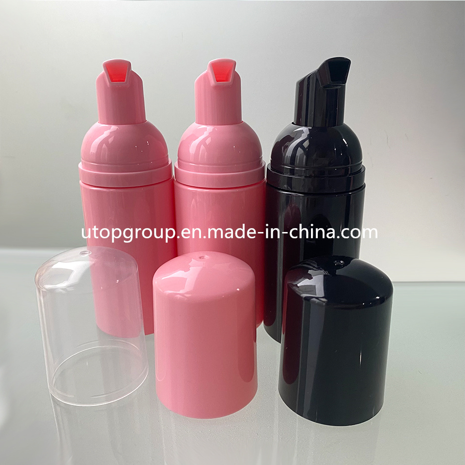 Wholesale 30ml 50ml 60ml Pet Pink Black Plastic Foam Cosmetic Shampoo Bottles Customized Logo Serum with Pump Facial Cleanser