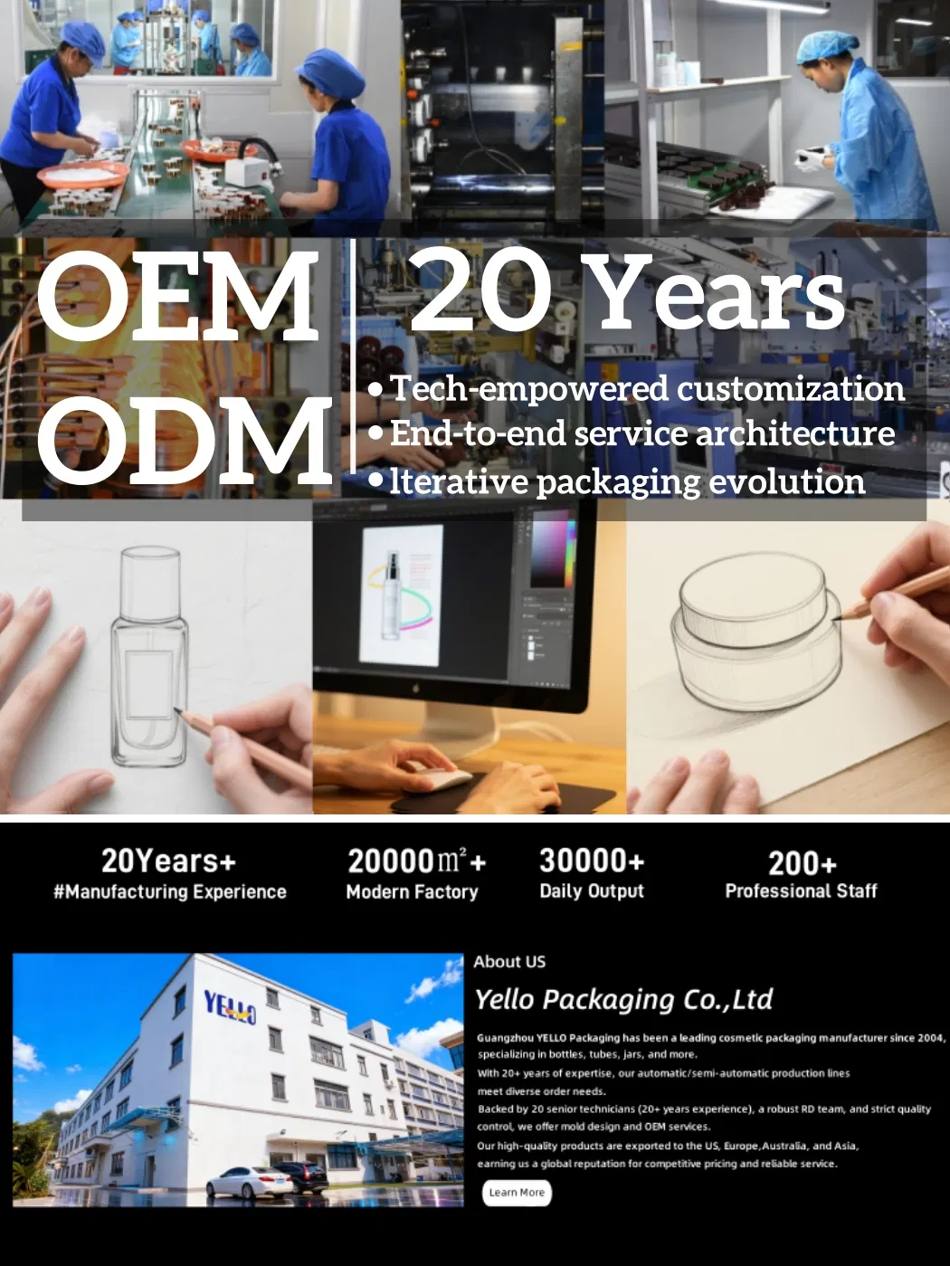 Luxury Cosmetic Serum Bottle