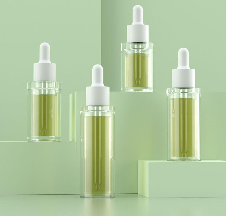 High Quality Thick Wall Pet Plastic Dropper Bottle 20ml/30ml/40ml/50ml Serum Dispenser Bottle