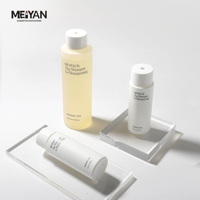 Mypack Luxury 100ml 200ml 250ml Soft Touch HDPE Cosmetics Shampoo and Conditioner Body Wash Lotion Squeeze Bottle with Twist Lid