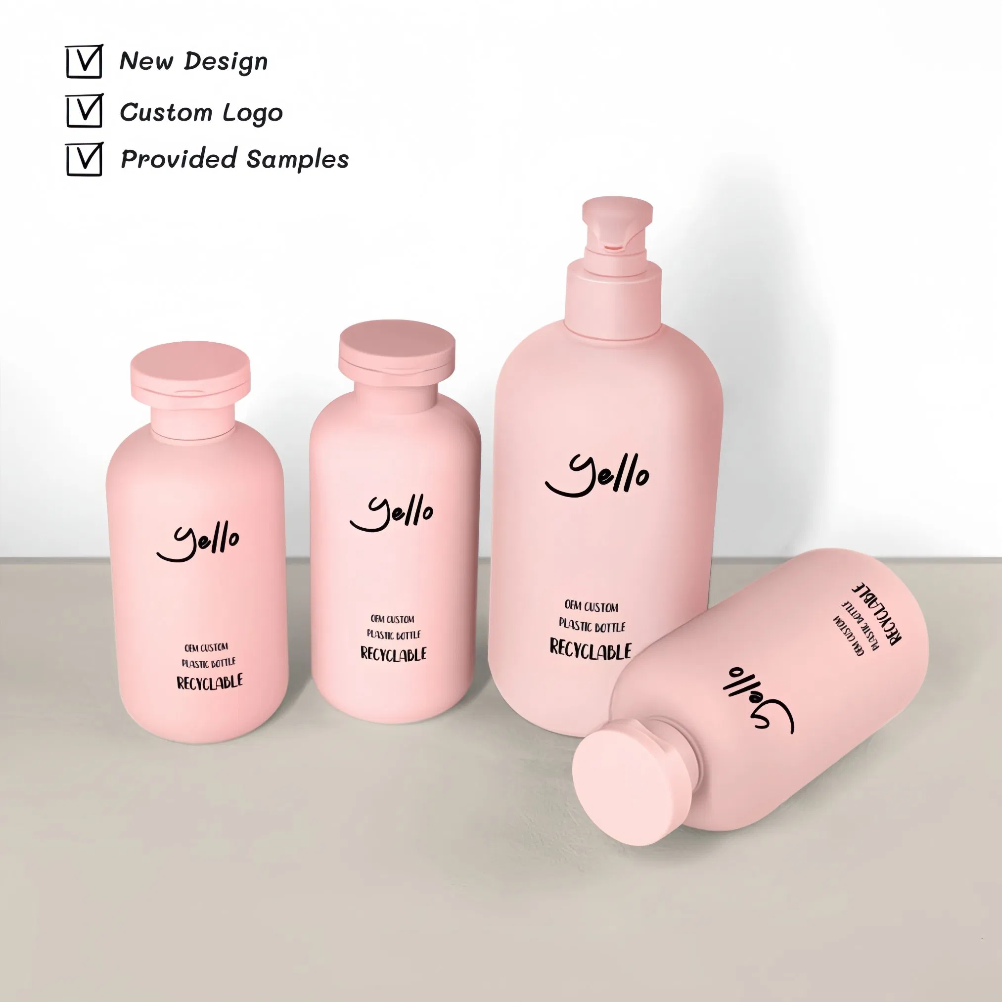 Wholesale China Manufacturer Luxury Cosmetic Packaging HDPE Travel Refillable Empty Pump Shampoo Conditioner Body Lotion Bottles for Shower Gel Hair Conditioner