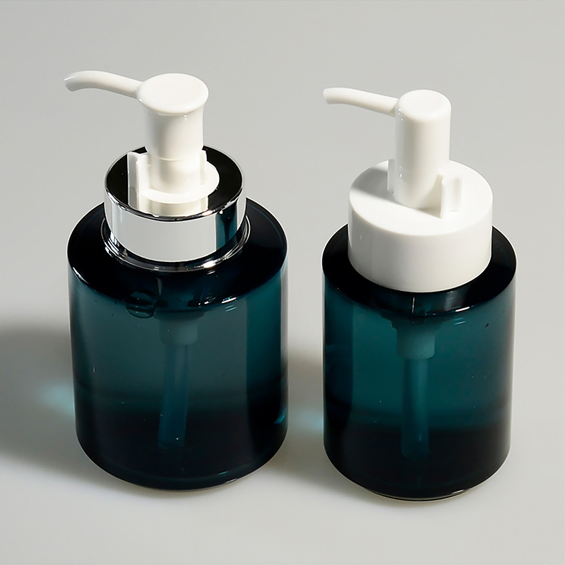 Transparent Lotion Bottle Plastic Skincare PETG Thick Wall Packaging Custom Cosmetic Bottle with Pump