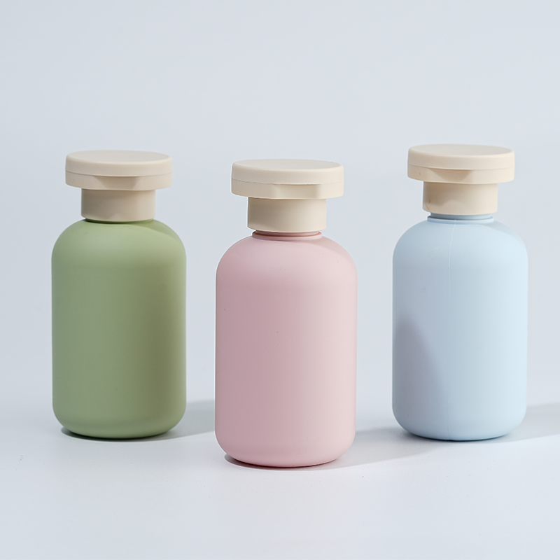 100ml 3PCS HDPE Refillable Travel Dispenser Bottles with Flip Top Cap for Shampoo Lotion