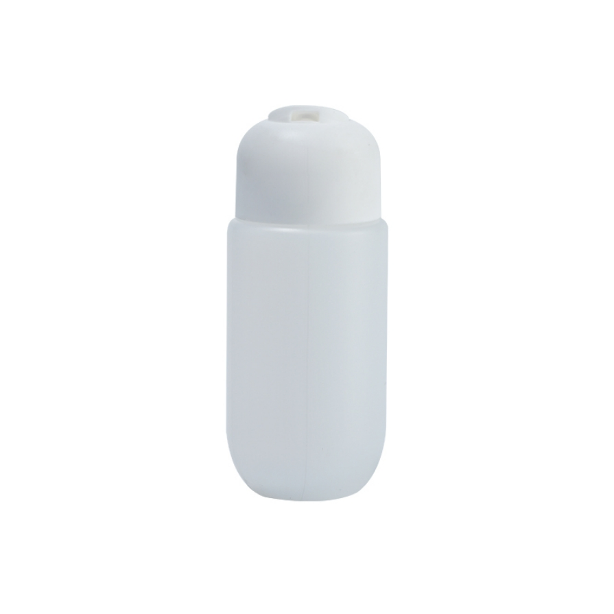 HDPE Round Travel Squeeze Lotion Bottle with Press Cap for Shower Gel