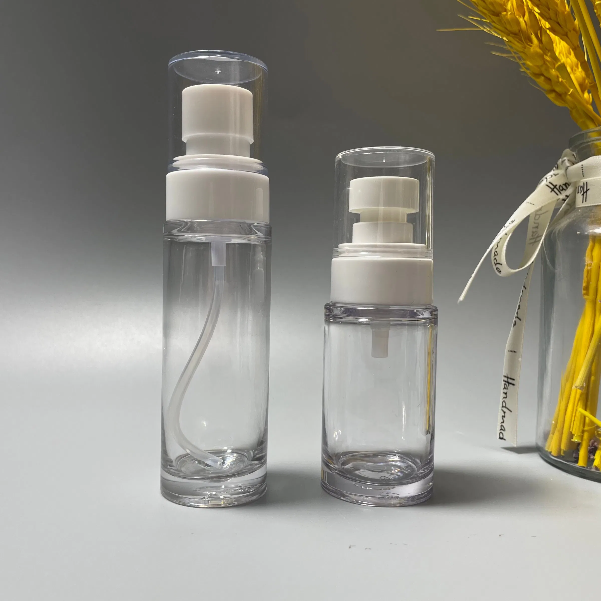 High Hygienic PETG Cosmetic Bottle Flat Shoulder Thick Wall Bottle