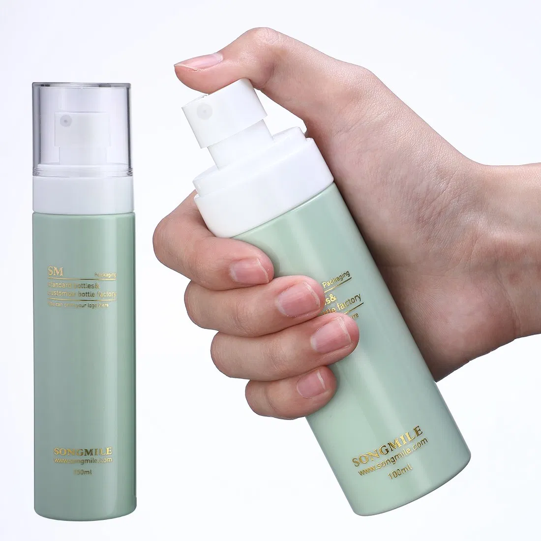Professional Factory Pet PP Empty Skincare Packaging Cosmetic Lotion Pump Bottle Face Serum Bottle with Pump