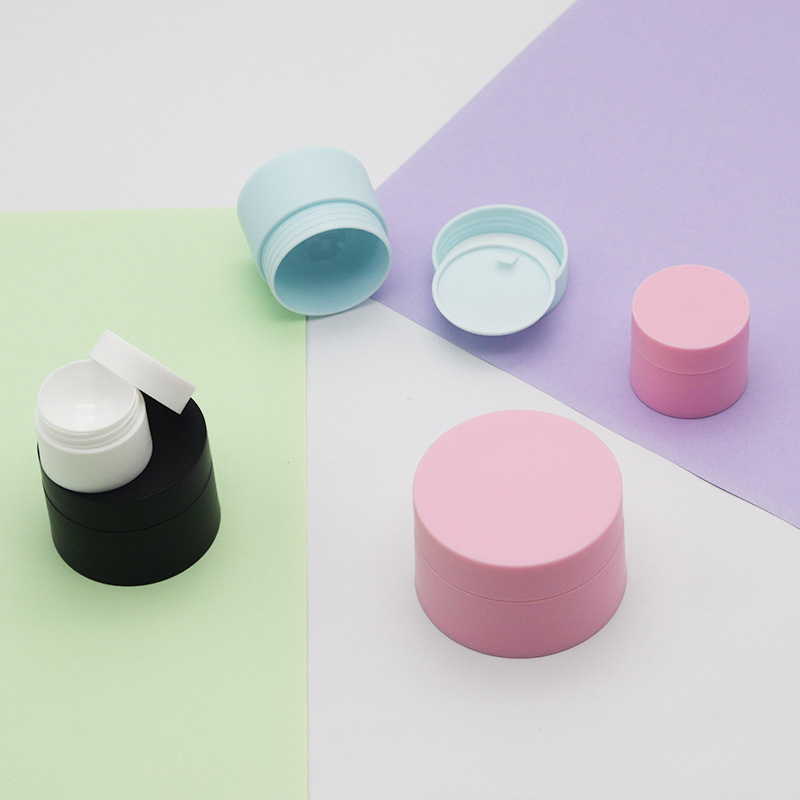 PP Scrub Double Cream Plastic Facial Mask Emulsion Dispenser Jars