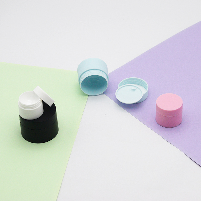 PP Scrub Double Cream Plastic Facial Mask Emulsion Dispenser Jars