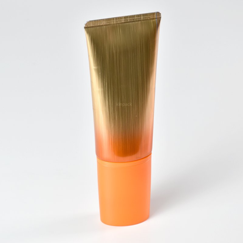 Dia40mm 60ml-150ml Customizable Oval Squeeze Cosmetic Plastic Packaging Soft Oval Tube for Cream Eye Cream with Roll-on Head