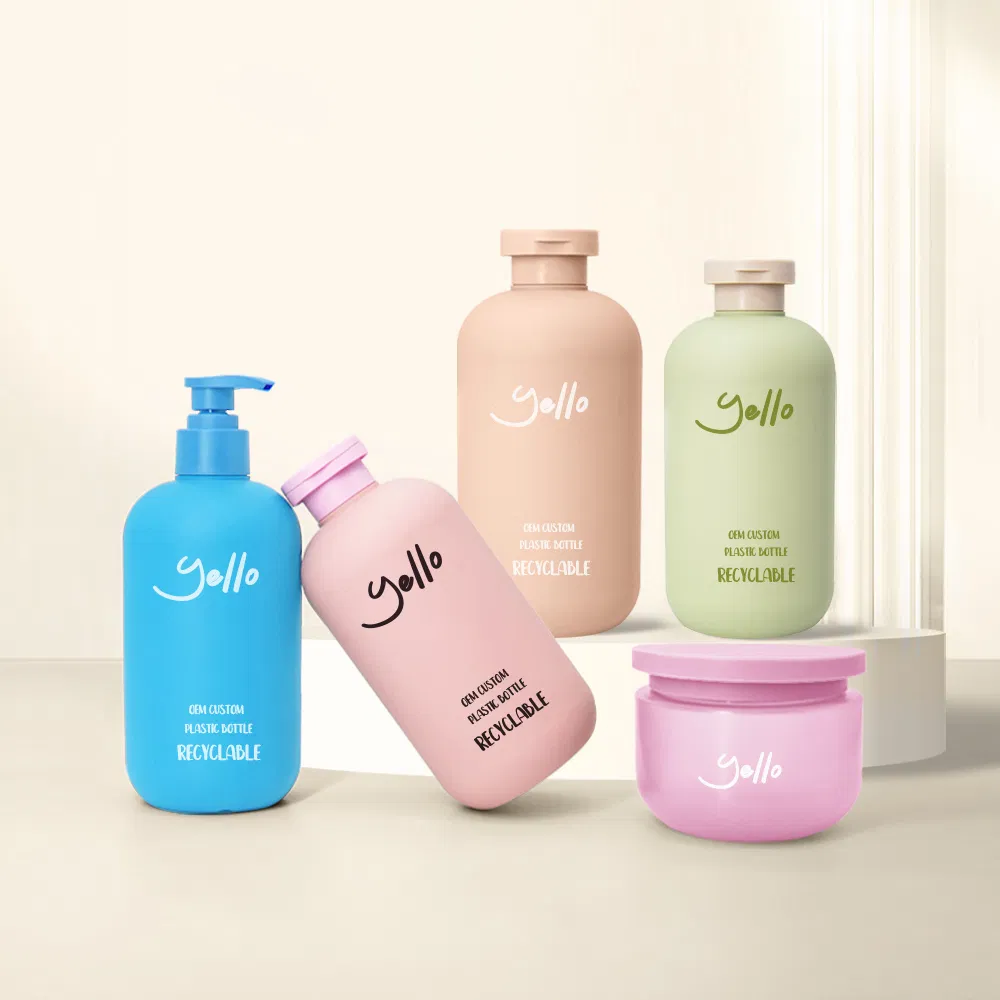 Wholesale China Manufacturer Luxury Cosmetic Packaging HDPE Travel Refillable Empty Pump Shampoo Conditioner Body Lotion Bottles for Shower Gel Hair Conditioner