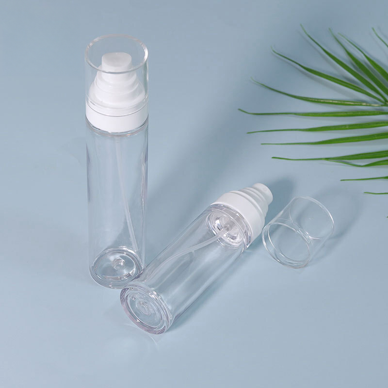 Cosmetic Packaging Wholesale Transparent Thick Wall Makeup Styling Spray Bottle PETG Plastic Toner Alcohol Travel Portable Dispenser Bottle