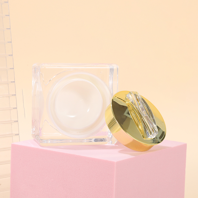 30ml 50ml 100ml 15g 30g 50g Luxury Acrylic Airless Refillable Skincare Set with Cream Jar Thick-Wall Double Layer Skincare Packaging