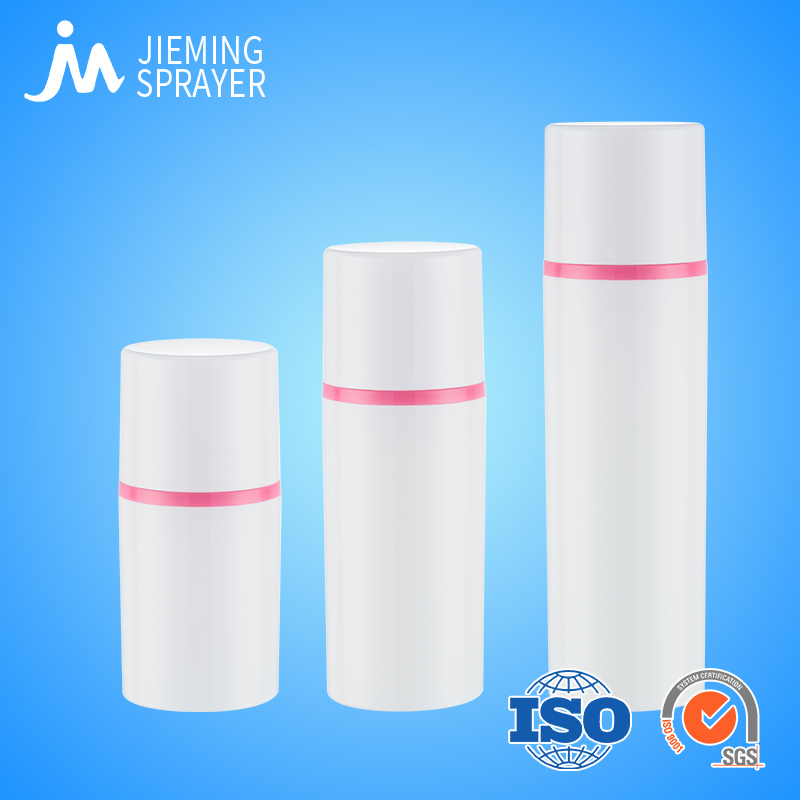 Pink Color 15ml 30ml 50ml Empty Plastic Airless Pump Bottles