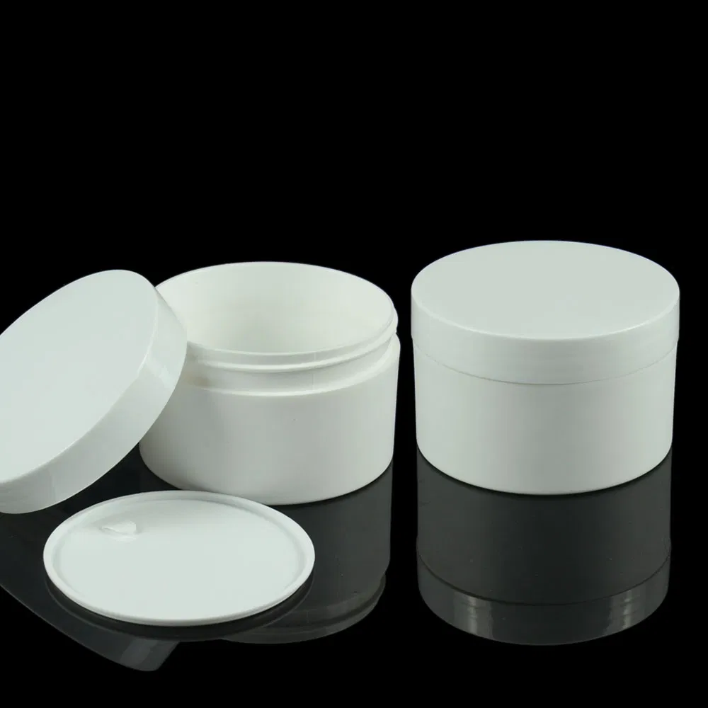 New Products Double Wall Wide Mouth 250g Plastic PP Cream Jar Wit Cap