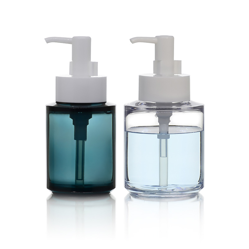 Transparent Lotion Bottle Plastic Skincare PETG Thick Wall Packaging Custom Cosmetic Bottle with Pump