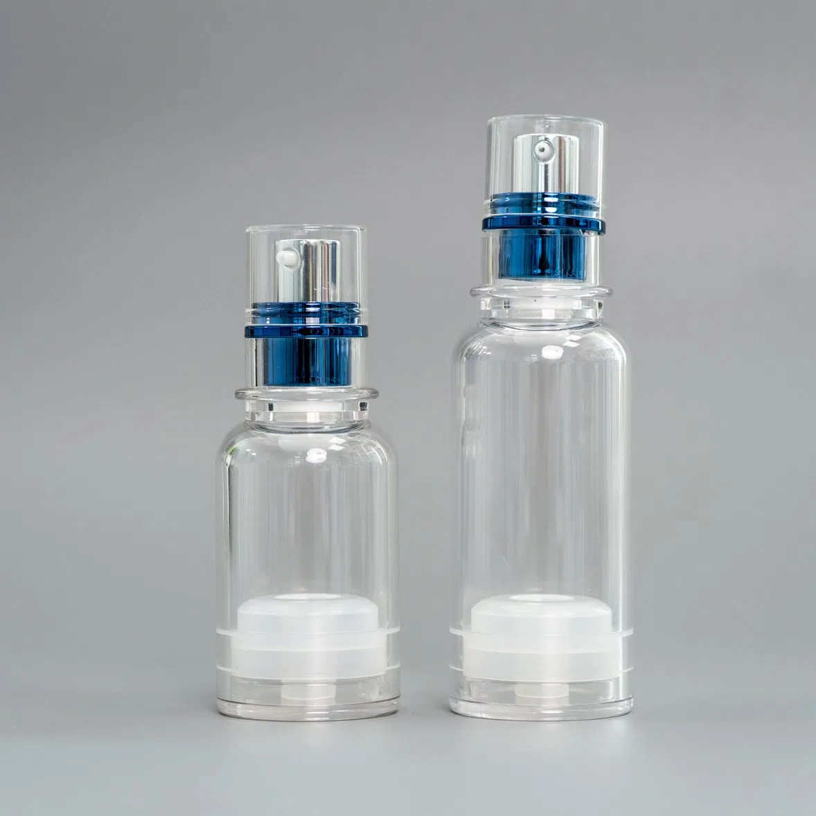 Stable Quality Medicine Treatment Bottle Packaging Food Grade as Material 1oz Cream Pump Head Airless Bottles 50ml Skincare Daycare Cream Clear Plastic Bottle