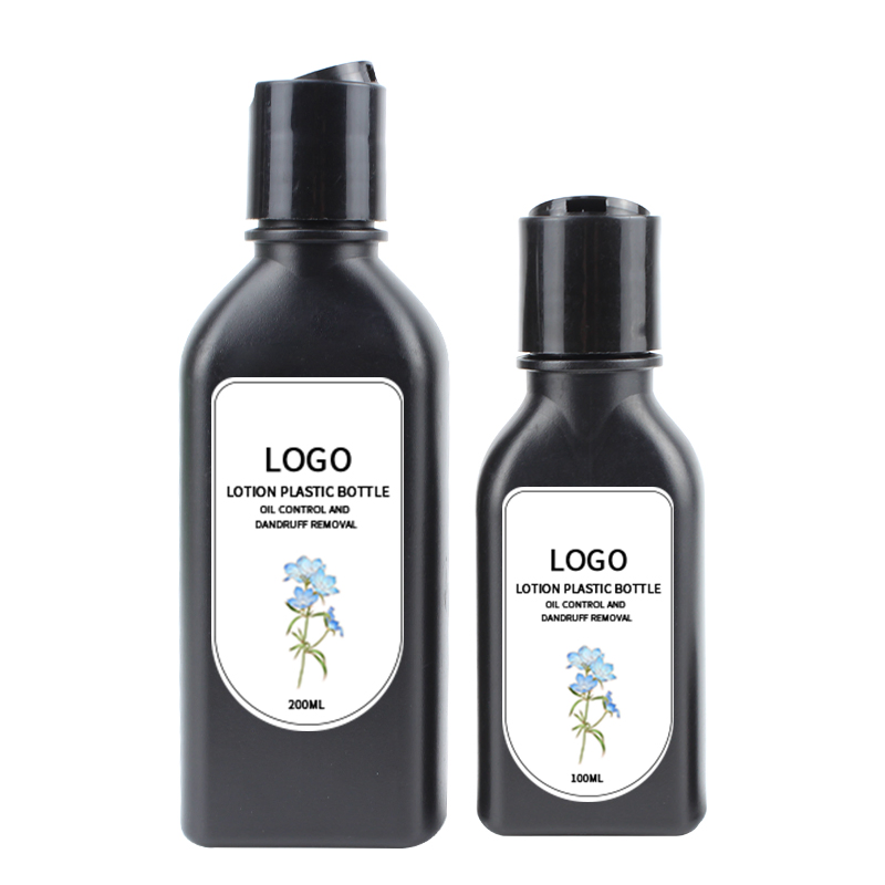 Custom Eco 30% 50% 100% PCR HDPE Material Recycled Plastic Bottle Square Face Care Lotion Plastic Bottle