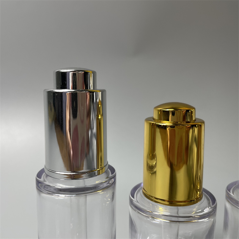 30ml 60ml 80ml 100ml High Transparency Thick Wall PETG Packaging Cosmetic Dropper Bottle