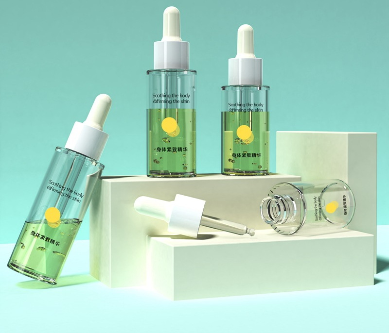 High Quality Thick Wall Pet Plastic Dropper Bottle 20ml/30ml/40ml/50ml Serum Dispenser Bottle